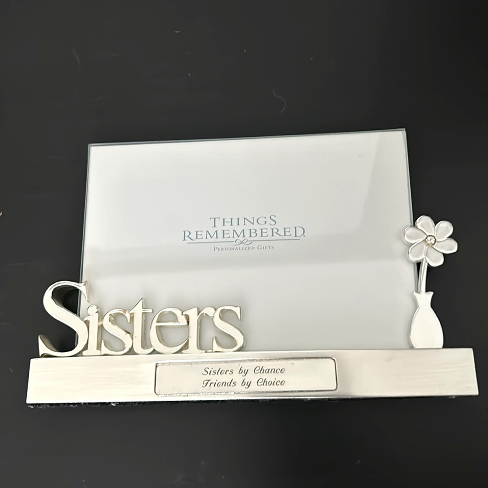 Things Remembered engraved “Sister” frame